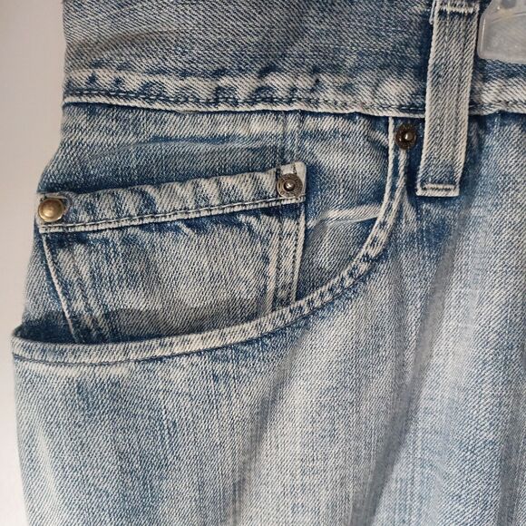 Levis 569 Jeans Men's 40x32 Blue Light Wash Denim Loose Straight - Picture 7 of 16